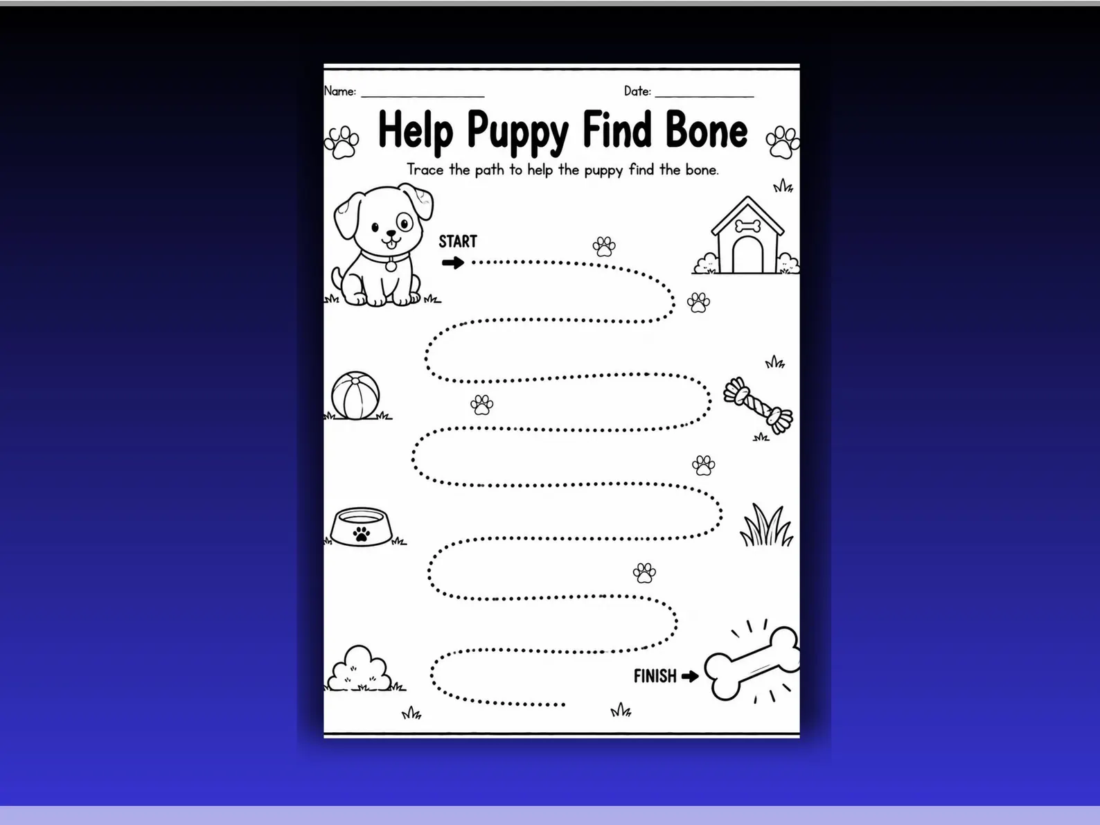 CuteLearner printable Tracing Lines Worksheets Bundle, Preschool Printable PDF, Kindergarten Curriculum Learning, Pre Handwriting, Digital Download — Tracing Wo — preview 7